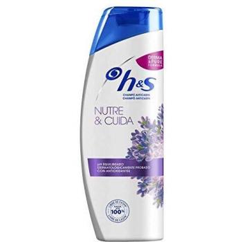 Head & Shoulders Nutre & Cuida Anticaspa Champú 360 ml, Con Lavanda