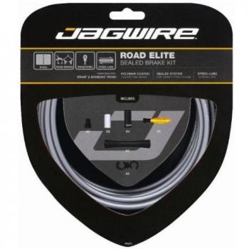 Jagwire Road Elite - Kit de cable de freno estanco, color gris