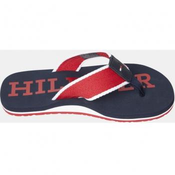 Chancla Tommy Hilfiger Patch Primary Red 45 Multicolor