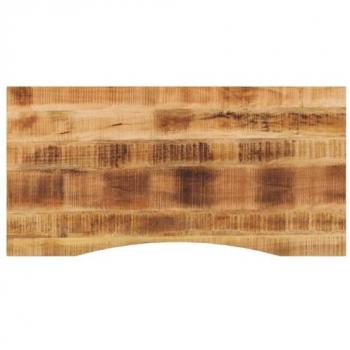 Tablero Escritorio con Curva Madera Mango Rugosa 110x50x2,5 cm