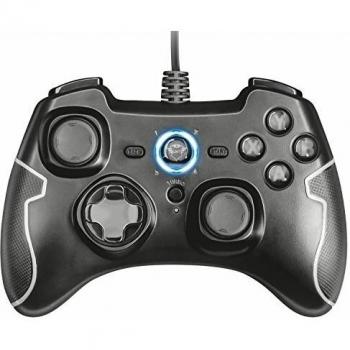 Trust Gaming GXT 560 Nomad - Gamepad con Cable para PC y PS3, Negro