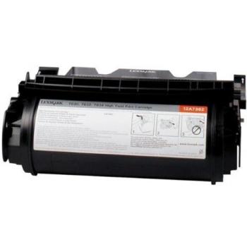 Lexmark 12A7468 High Yield Black Toner Cartridge for Label Applications - 21K Pages