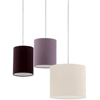 Lámpara Colgante Eglo Tombolo Níquel Mate Flexible 3 Bombillas E27 60W