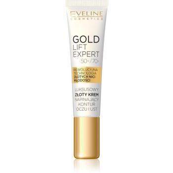 Eveline Cosmetics Gold Lift Expert Smoothing Cream for the Lips and Eye Area 15 ml