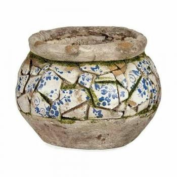 Ibergarden Figura Decorativa para Jardín Jarrón Poliresina 28 x 19,5 x 28 cm (2 Unidades) - Aire de Originalidad