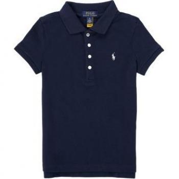 Polo Ralph Lauren Infantil Regular Fit Azul Marino Algodón Manga Corta