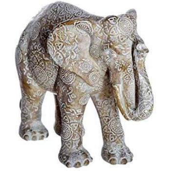 Elefante Blanco Resina Altura 15