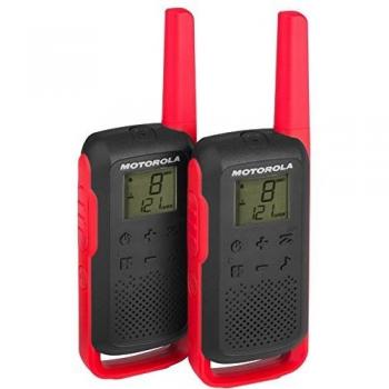 Motorola T62 Walkie Talkie Pack - 8km Range, 16 Channels, Red