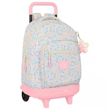 Mochila Escolar Grande con Ruedas Compact Extraíble Blackfit8 Blossom 33x45x22cm