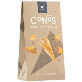 Conus Chocolate Leche y Praline 70 Gramos
