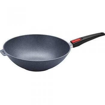 Wok Diamond Lite Inducción 32 cm con Mango Extraíble, Antiadherente, Aluminio Fundido
