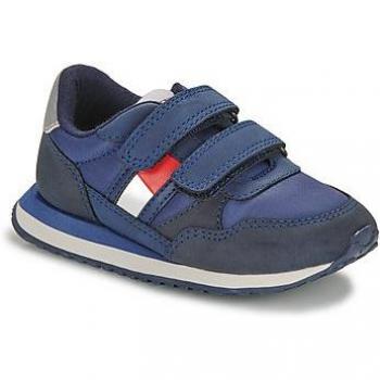 Zapatillas de bebé niño tipo running bajas con doble cierre adherente Tommy Hilfiger