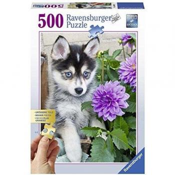 Ravensburger 136827 Cute Husky Adult Puzzle, White