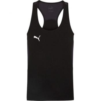 Camiseta de pádel sin mangas Puma individual negra para mujer