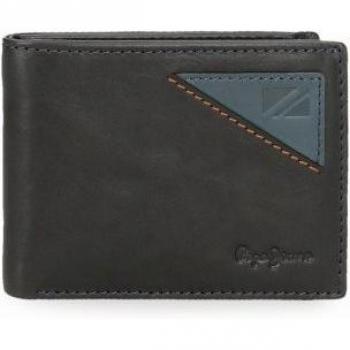 Cartera de piel Striking Marino Pepe Jeans