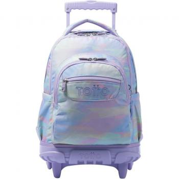 Mochila Totto Renglones Escolar con Ruedas Multicolor Luminia
