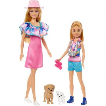 Barbie & Stacie Rescue Sisters Doll Set with 2 Pet Dogs and Accessories