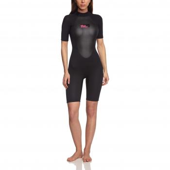 Billabong Neopren Launch Short Sleeve Springsuit - Traje para deportes acuáticos, color negro, talla 10