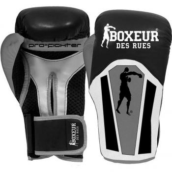 Boxeur Des Rues BXT-5206 - Guantes de boxeo, Plata, 16OZ