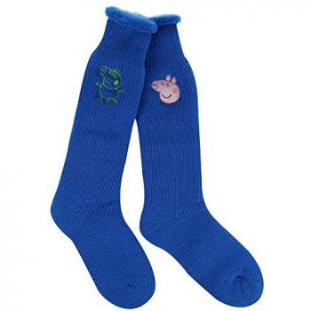 Regatta Kids Blue Welly Socks 2 Pack with Peppa Pig Design, Size 13Y