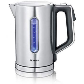 Severin WK 3418 Hervidor de Agua Eléctrico Digital 1.7L 2200-3000W Negro/Acero Inoxidable