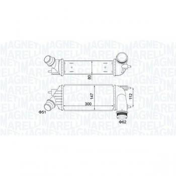 Intercooler Magneti Marelli 351319204140 - Enfriador de aire de carga