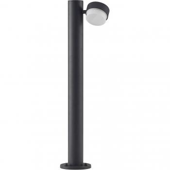 Bolardo luminoso Lucande Marvella, 1 luz, 75 cm, moderno, negro, hecho de aluminio, con 1 llama GX53 para iluminación de senderos y balizas