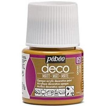 Pintura Acrílica Pébéo P.BO Deco Ocre Mate 45ml