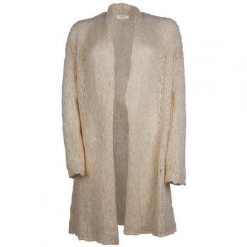 Alpha Studio Beige Wool Blend Cardigan Dress - IT42|M
