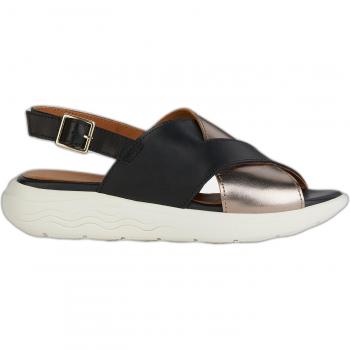 Sandalia Deportiva Geox Spherica Ec5 Negra de Mujer, Talla 37 EU