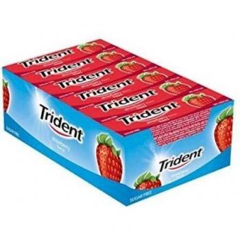 Chicle Trident Fresa Laminas 24 X 13,5 gr