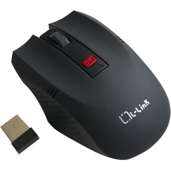 L-Link LL-2095-N | Ratón Óptico Inalámbrico con Receptor Nano USB | Color Negro