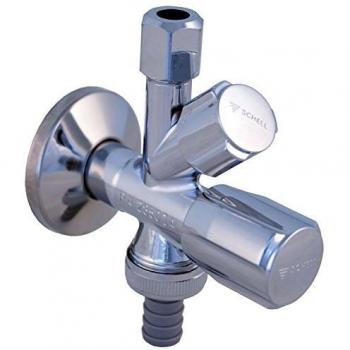 Válvula de conexión de ángulo combinada SCHELL Comfort 1/2-3/4-3/8 cromo 035510699