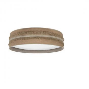 Plafón LED Natalia Saco-beige 96W de Alta Potencia con Temperaturas de Color Ajustables