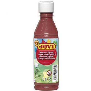 Jovi- Tempera liquida, Color marrón, 250 Ml