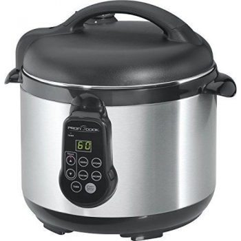 Proficook DDK 10 48 - Olla de presión eléctrica programable, 5 l, 900 W, color negro y gris
