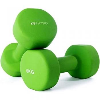 KG Physio Mancuernas De Neopreno De Calidad Profesional Juego De 2 Pesas