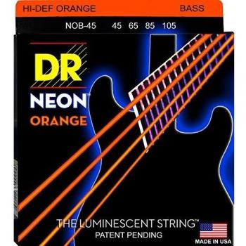 DR Strings NOB-45 Nickel Coated Bass Guitar Strings, Medium