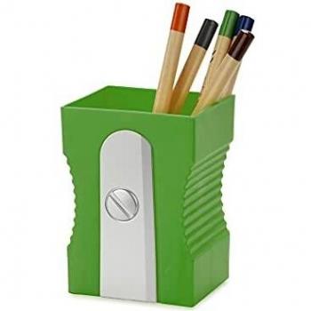 Balvi Portalápices Sharpener Color Verde Mantén tu Escritorio organizado Bote para lápices Original y