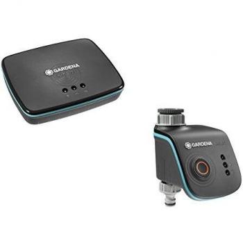 GARDENA Smart Water Control Set (19103-20) - Programador de Riego Inteligente con Gateway
