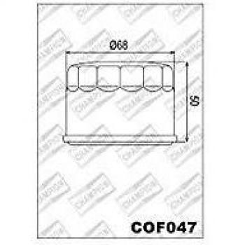 Filtro de aceite Champion COF047 HF147