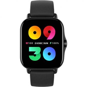 Reloj Inteligente Amazfit GTS 2 Negro 43mm con Pantalla AMOLED, GPS, Monitor de Frecuencia Cardíaca y 90 Modos Deportivos