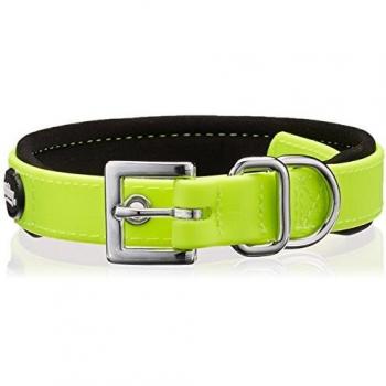 Collar y correa Nobby Pet Cover PVC amarillo S/M 35-45cm
