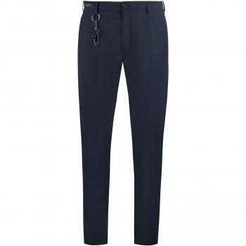 Paul & Shark Men's Technical-Nylon Chinos Pants in Blue | Size 48 | 24414205 Color 013