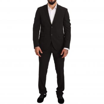 Domenico Tagliente Black Polyester Slim 2 Piece Set Suit - IT50 | L