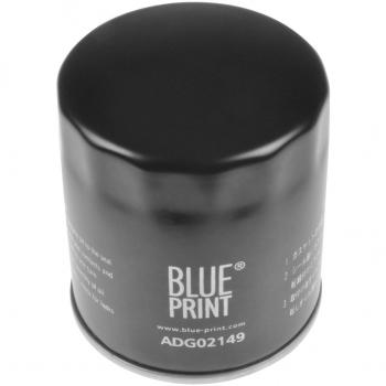 Filtro de aceite BLUE PRINT ADG02149, compatible con múltiples vehículos, fabricado con materiales de alta calidad para una filtración eficiente, diseñado para eliminar impurezas y prolongar la vida del motor, fácil instalación y ajuste preciso