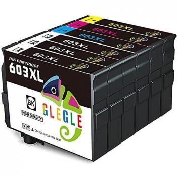 GLEGLE Cartucho de Tinta Compatible para 603 603XL para Expression Home XP-2100 XP-2150 XP-2105 XP-3100 XP-3150 XP-3105 XP-4100 XP-4150 XP-4105, Workforce WF-2810 WF-2830 WF-2835 WF-2850 WF-2820 2840