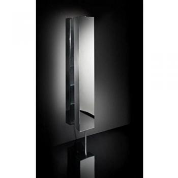 Columna giratoria con espejo y estantes de cristal Pikà L.25cm