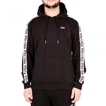 Fila Men's Black Lightweight Hoodie - Size XL