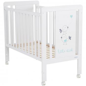 Micuna Little Chick - Cuna de 120 x 60 cm, color blanco / agua marina